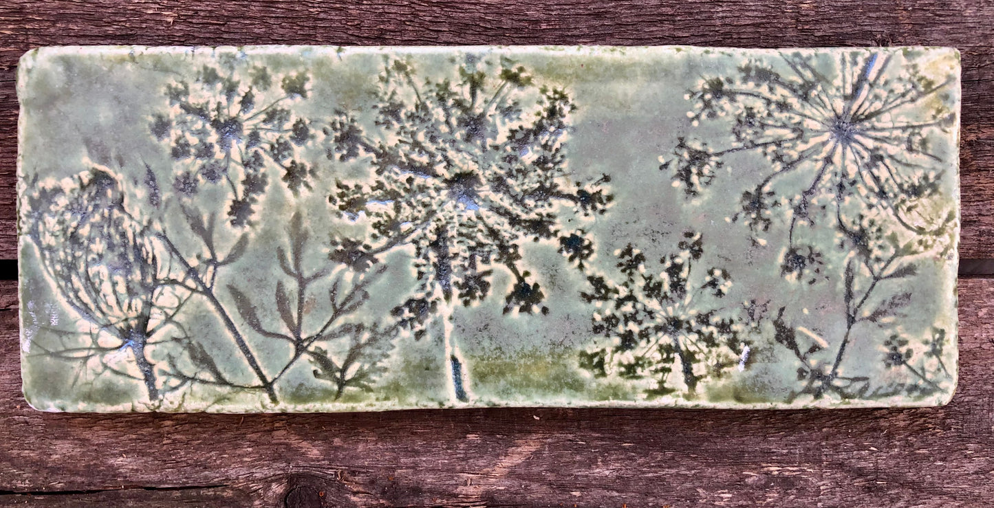 Caterpillar Green Matte Glaze Sample