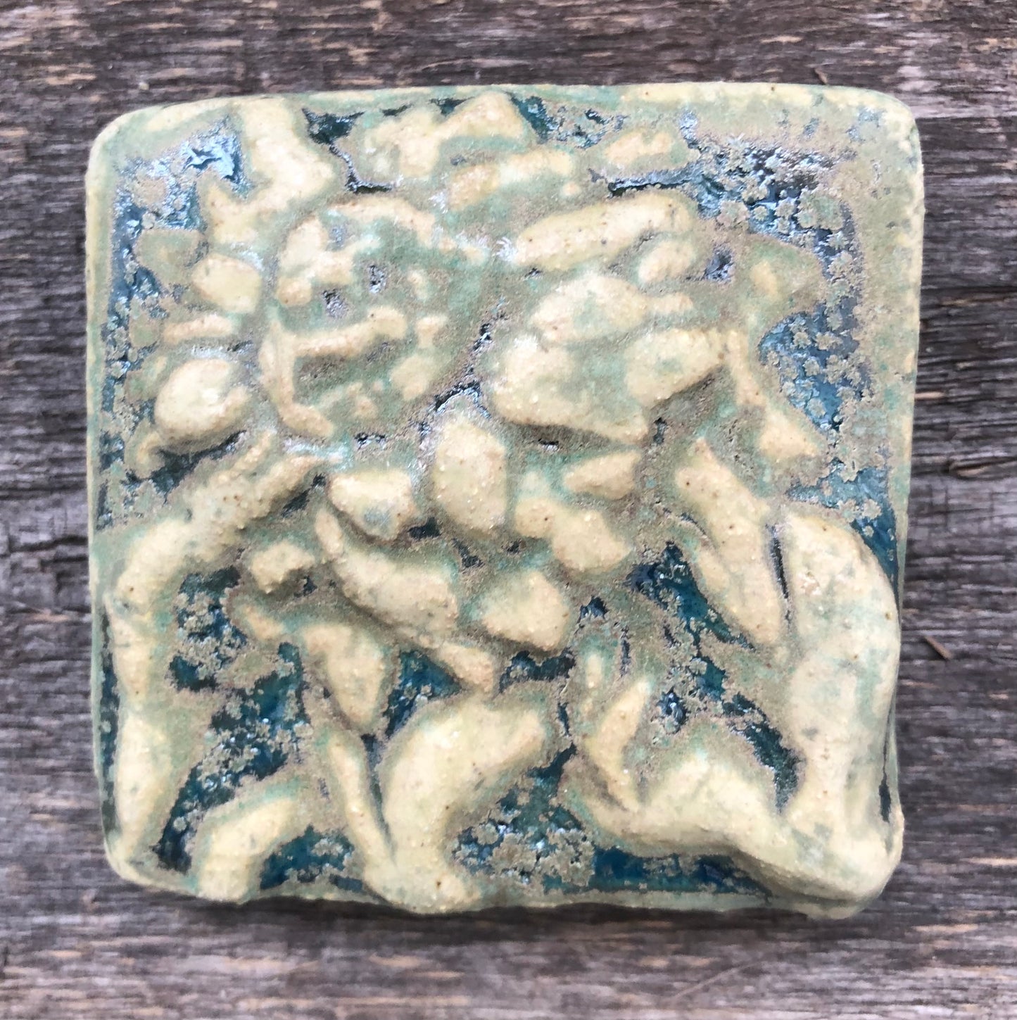 Caterpillar Green Matte Glaze Sample