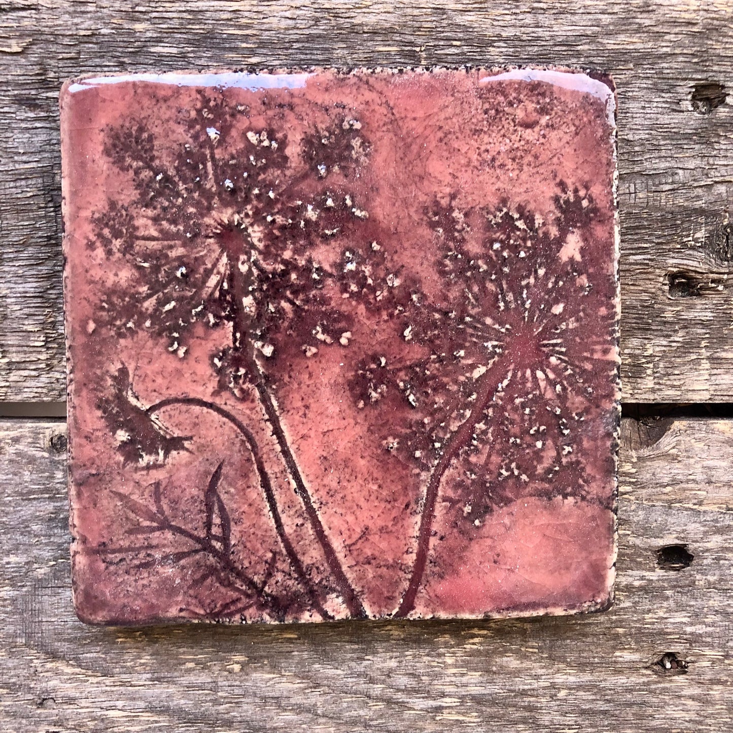 Rusticated Red Glaze Sample
