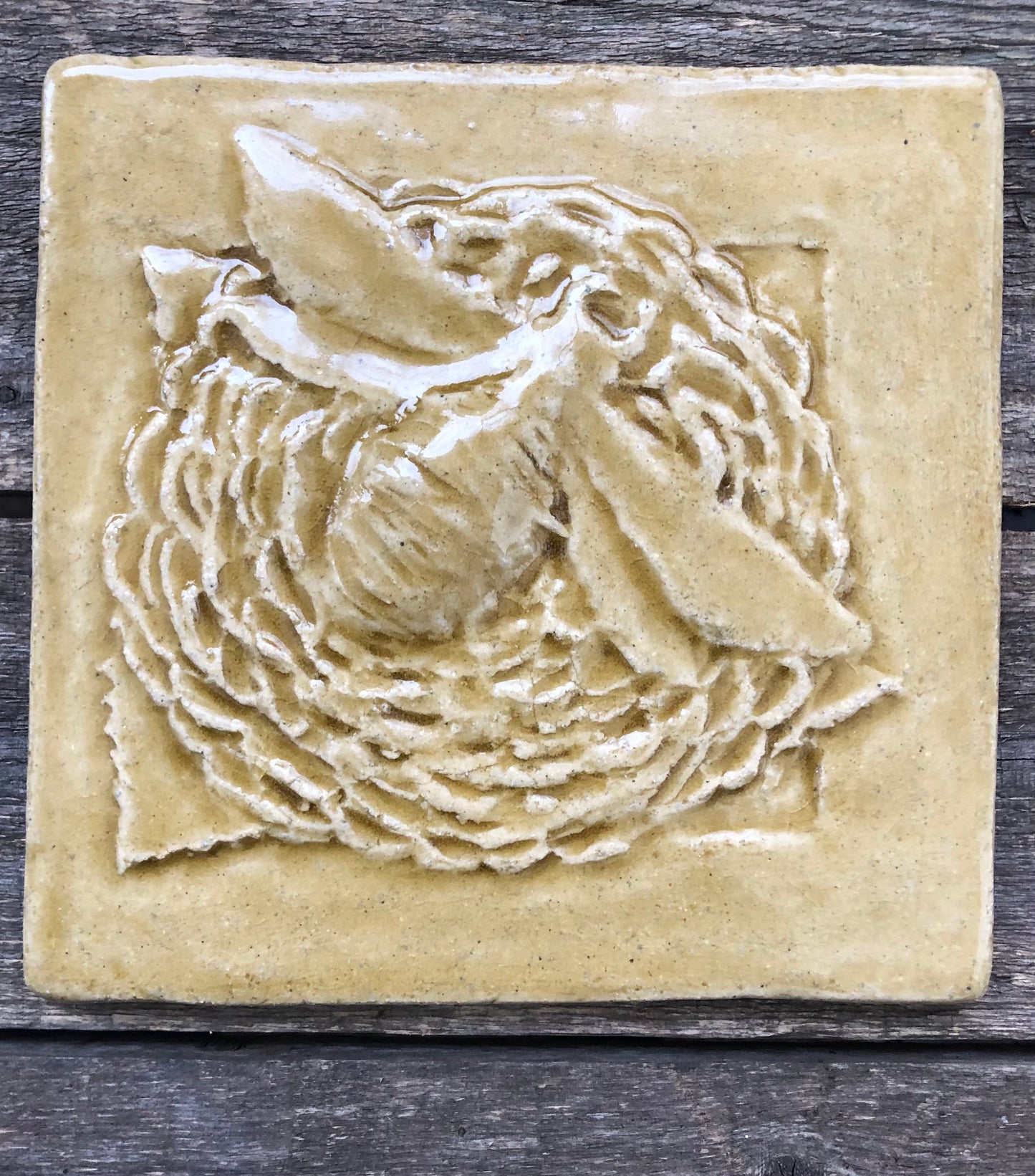 Hay Bale Gloss Glaze Sample
