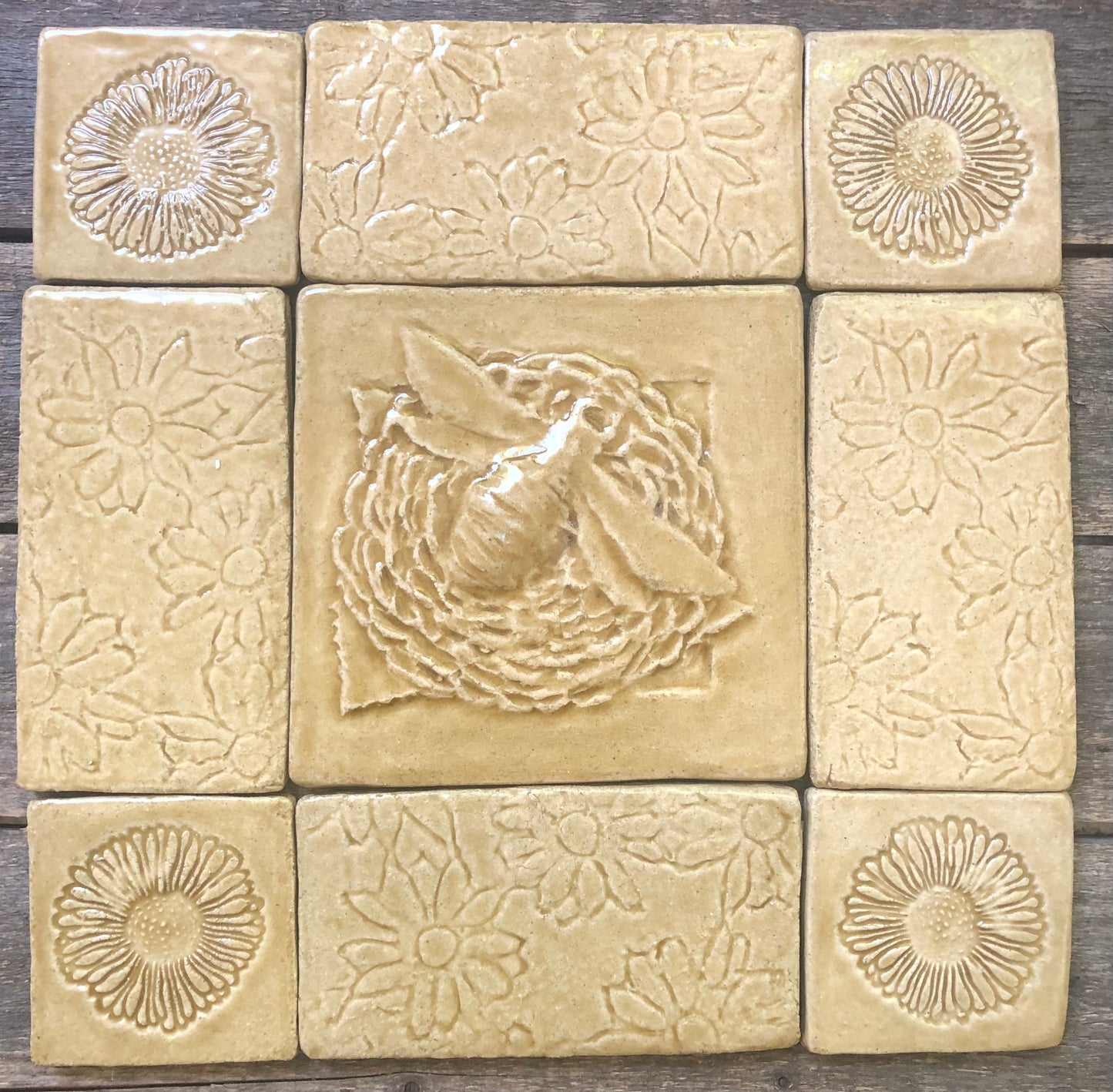 12"x12" Bee In The Flowers Set