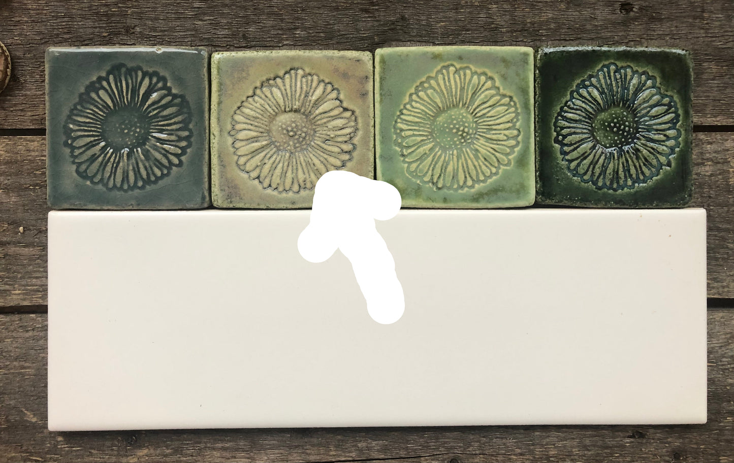 Caterpillar Green Matte Glaze Sample