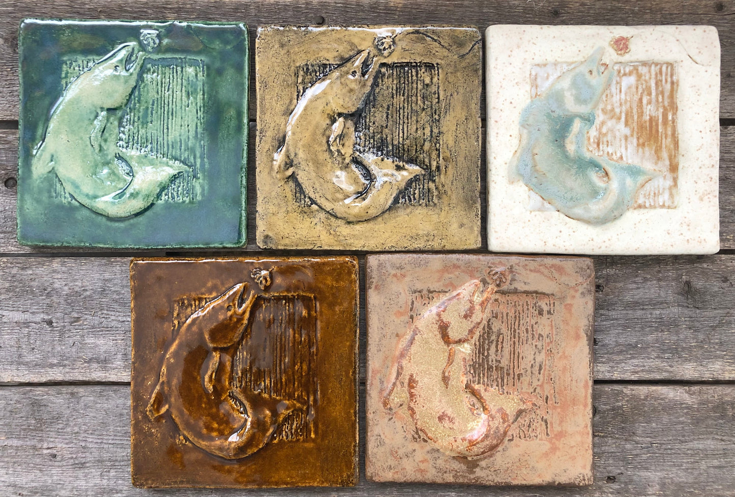 6"x6" Salmon and Fly