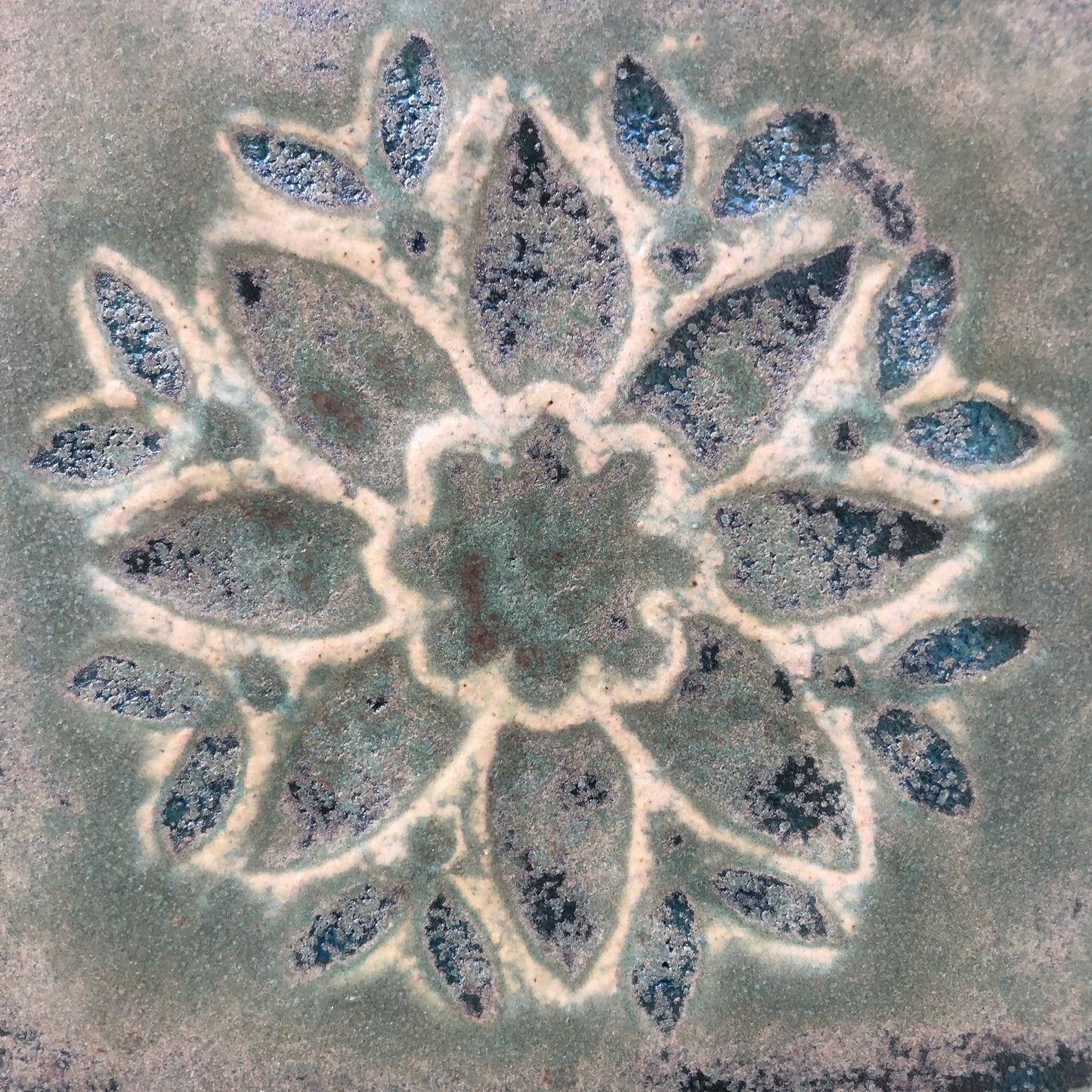 Caterpillar Green Matte Glaze Sample