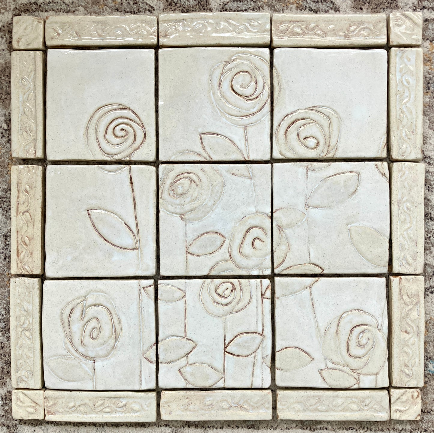 Range Backsplash Panel- Flowers
