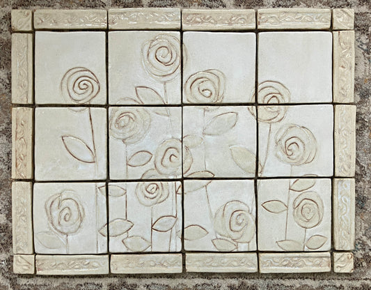 Range Backsplash Panel- Flowers