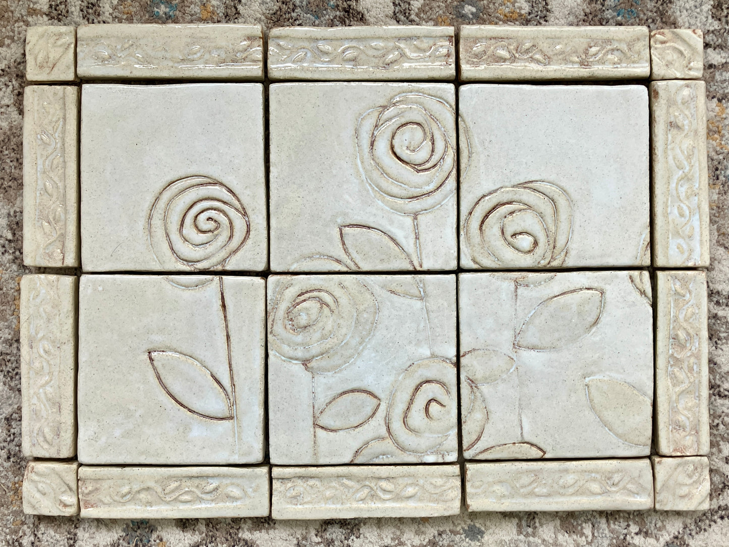 Range Backsplash Panel- Flowers