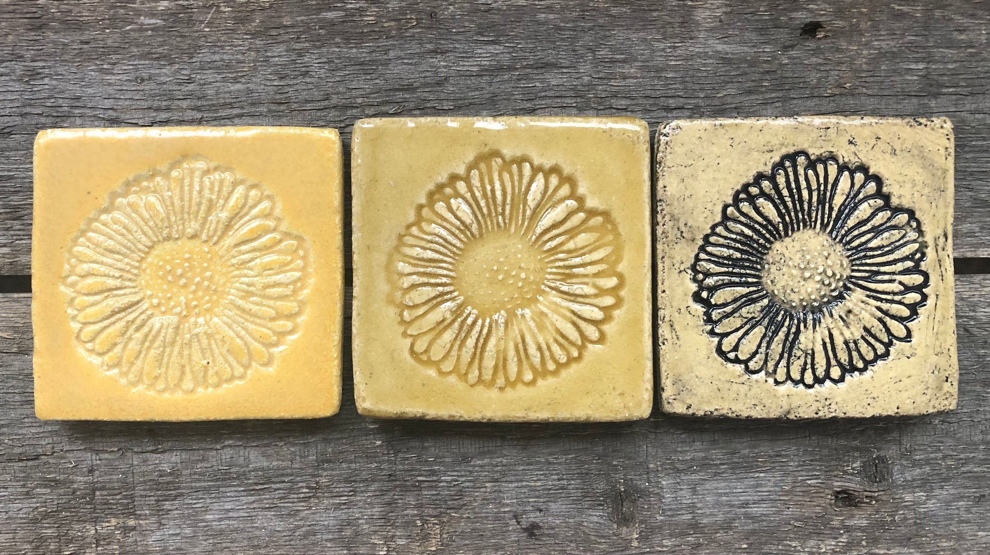 From L to R: Duck Feet, Hay Bale Gloss, Rusticated Earth