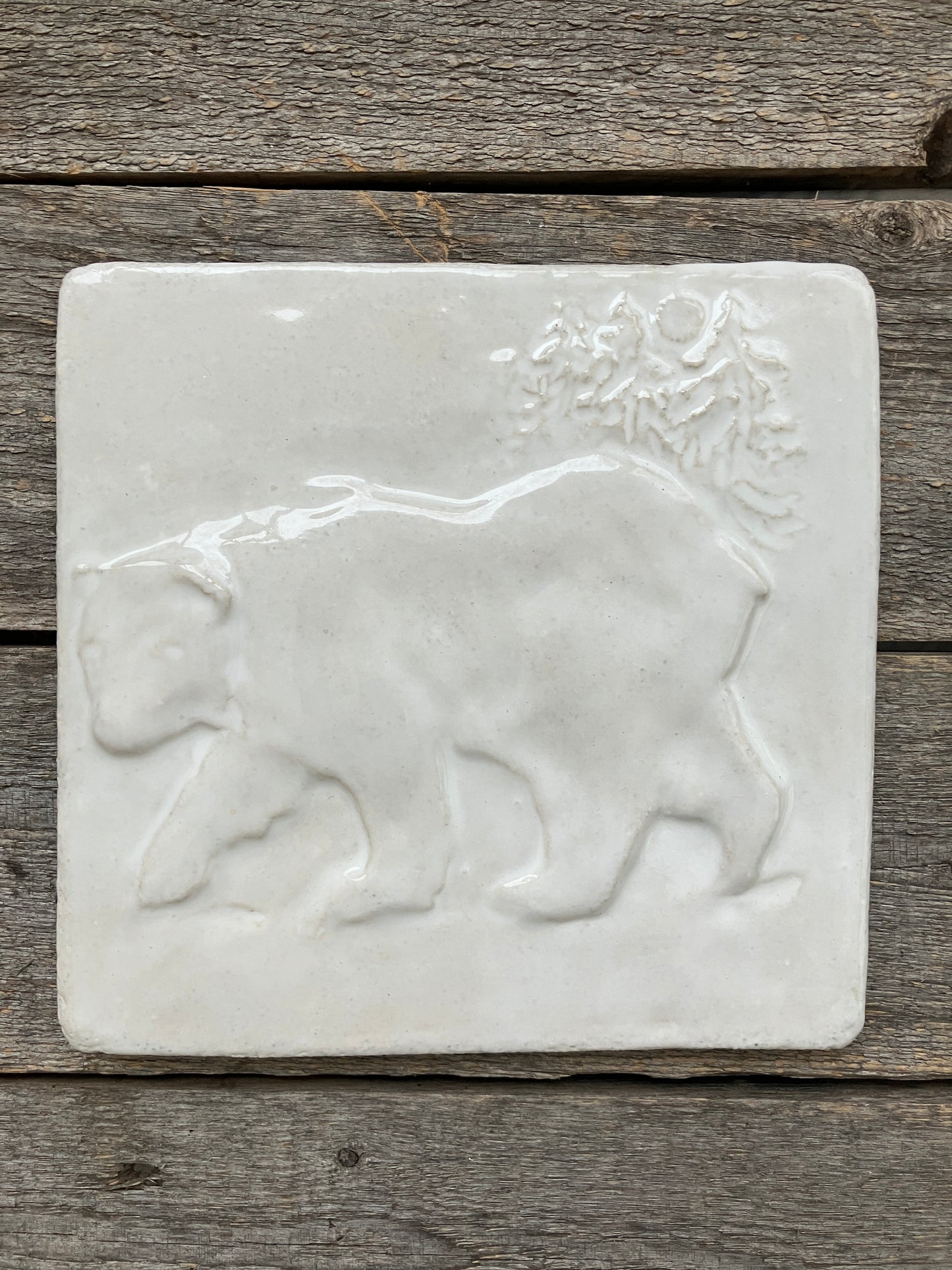 6"x 6" The Summer Bear and Pines