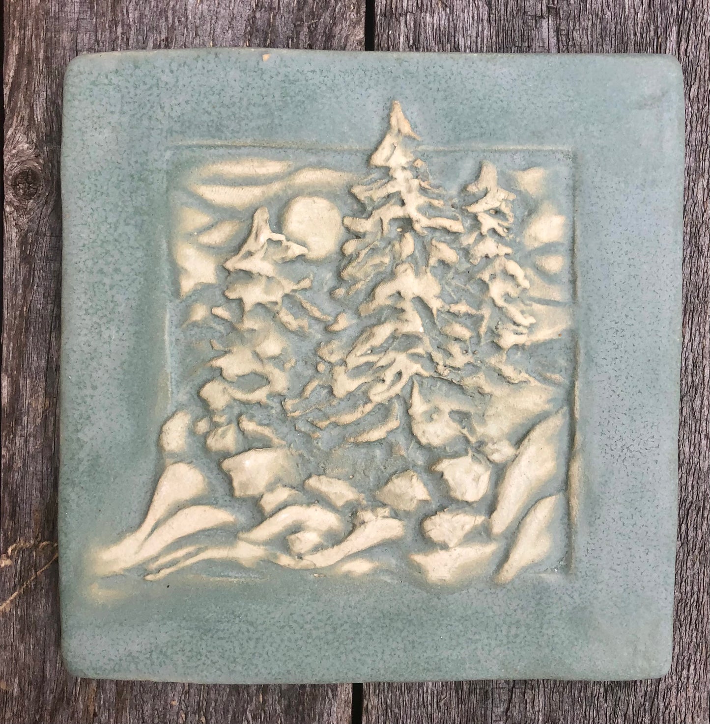 Alfalfa Blue Green Glaze Sample