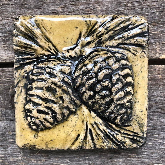 3” x 3” Double Pine Cones