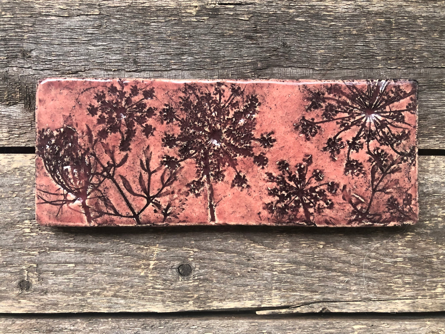 Rusticated Red Glaze Sample
