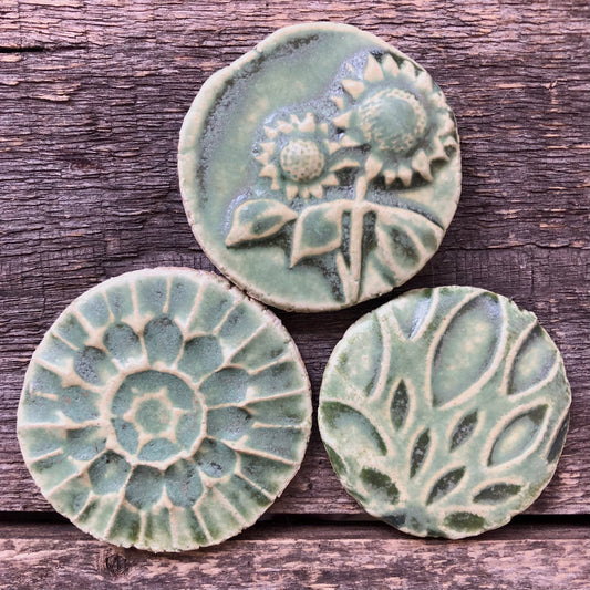 Caterpillar Green Matte Glaze Sample