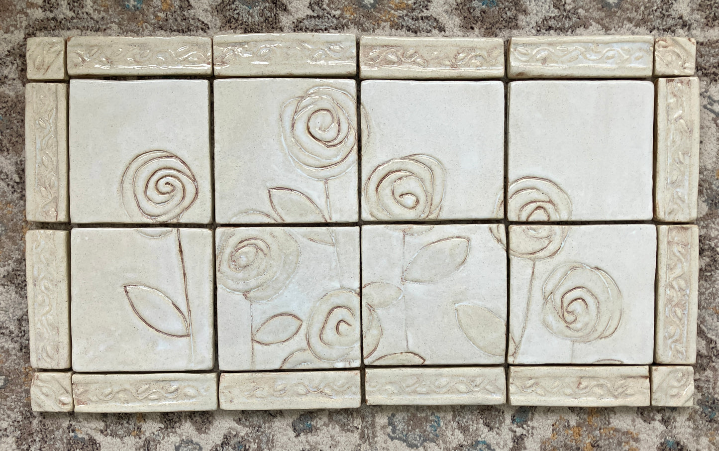 Range Backsplash Panel- Flowers