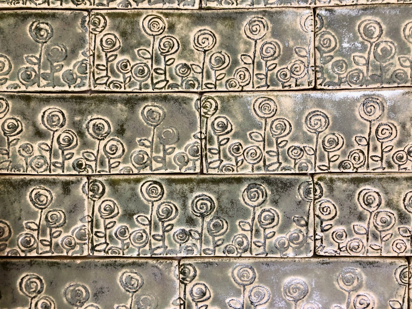 3”x 9” String Flower Tile