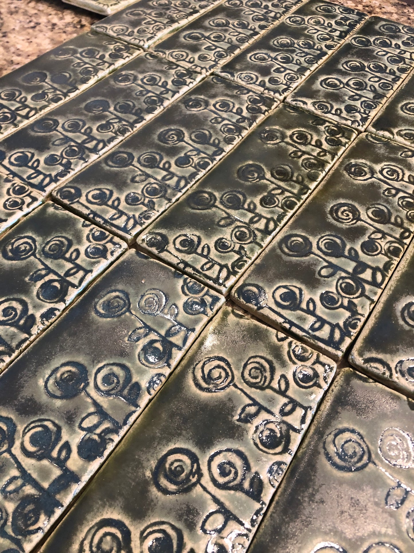 3”x 9” String Flower Tile