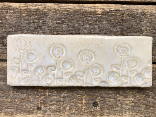 3”x 9” String Flower Tile