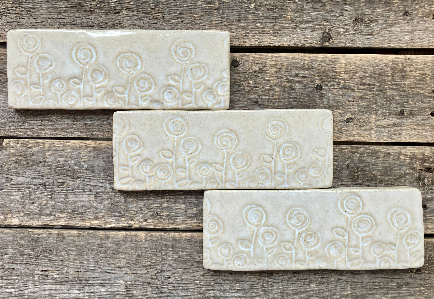 3”x 9” String Flower Tile
