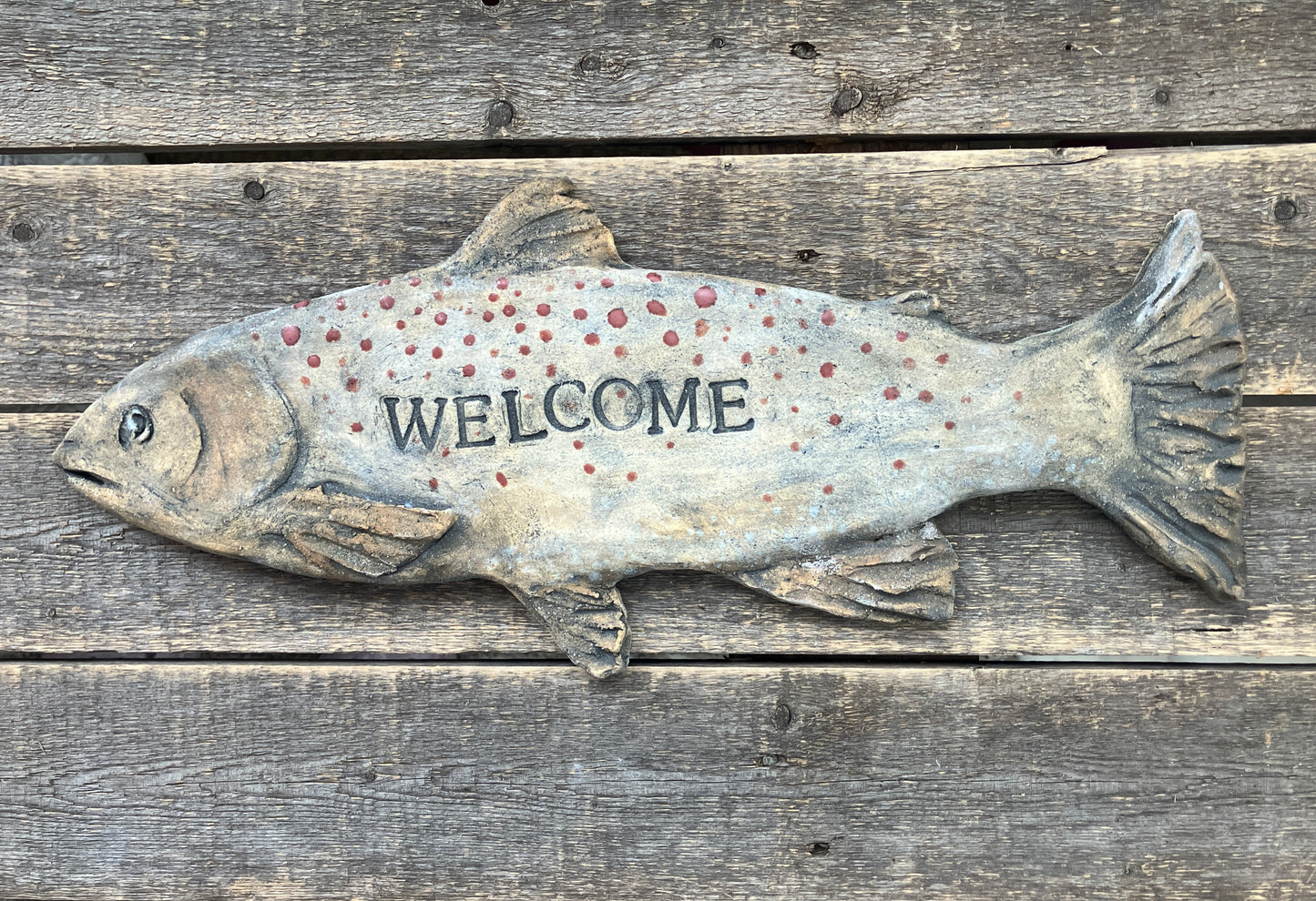 16” x 8” Brown Trout Sculpted Sign