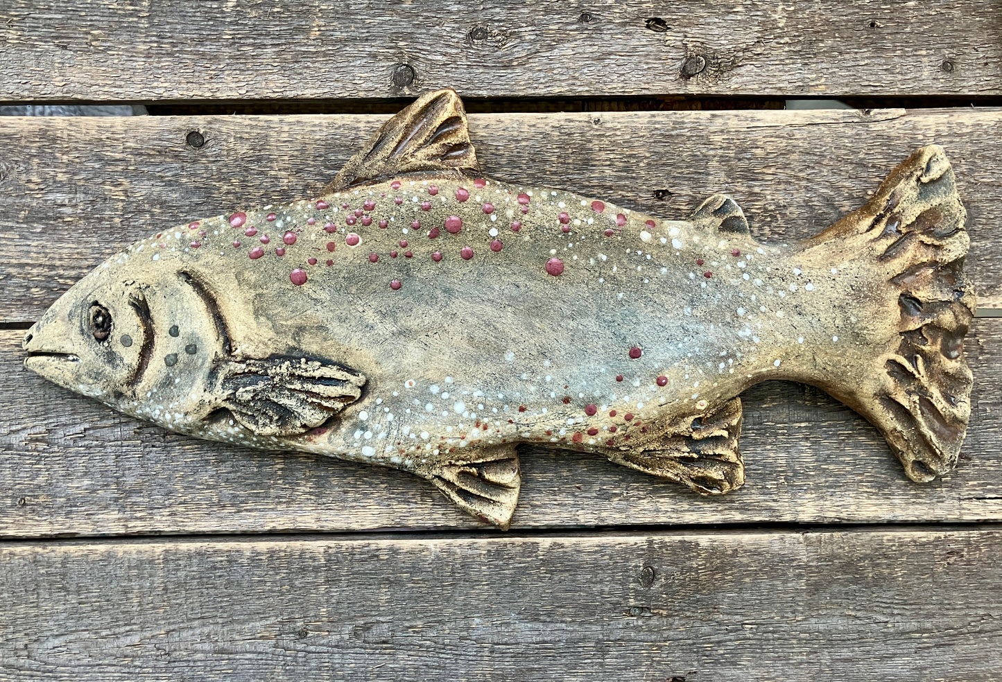 16” x 8” Brown Trout Sculpted Sign