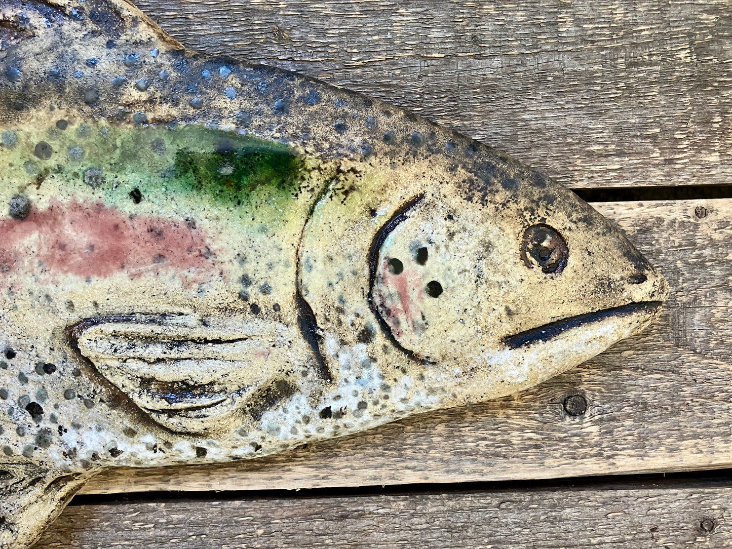 16”x8” Rainbow Trout Sculptured Sign