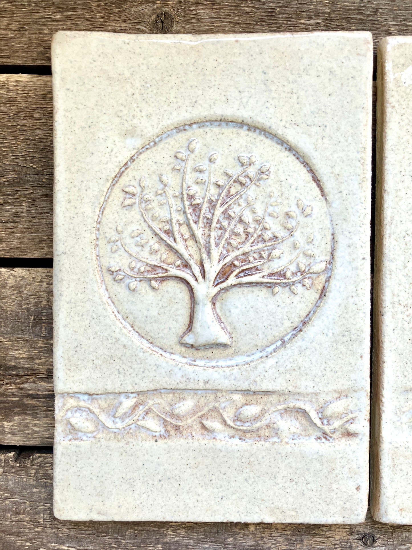 Apple Tree Handmade Tile Backsplash
