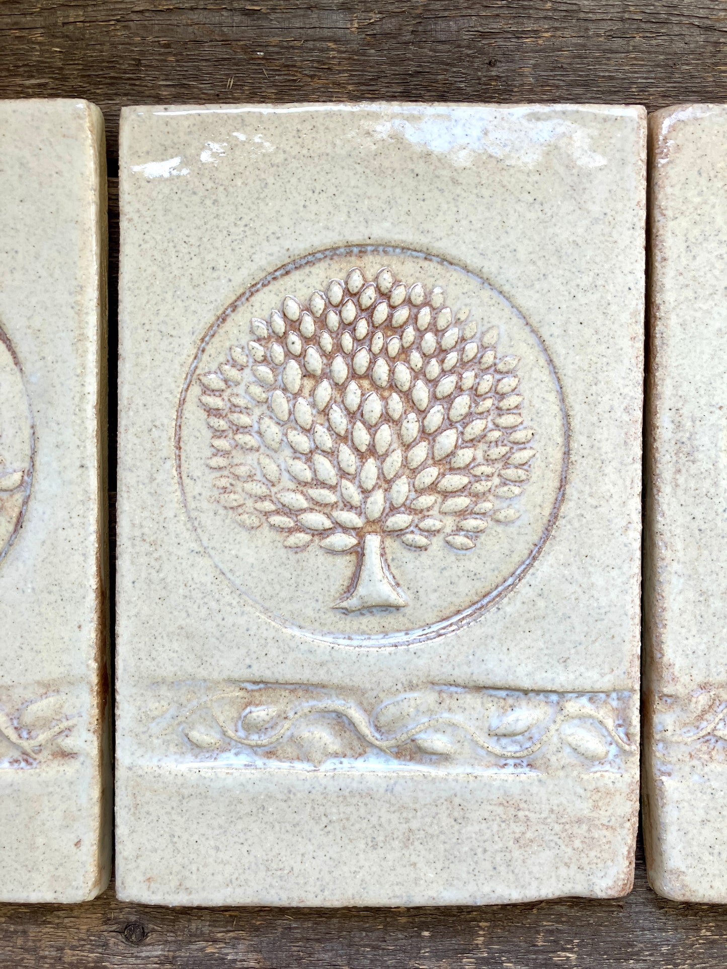 Apple Tree Handmade Tile Backsplash