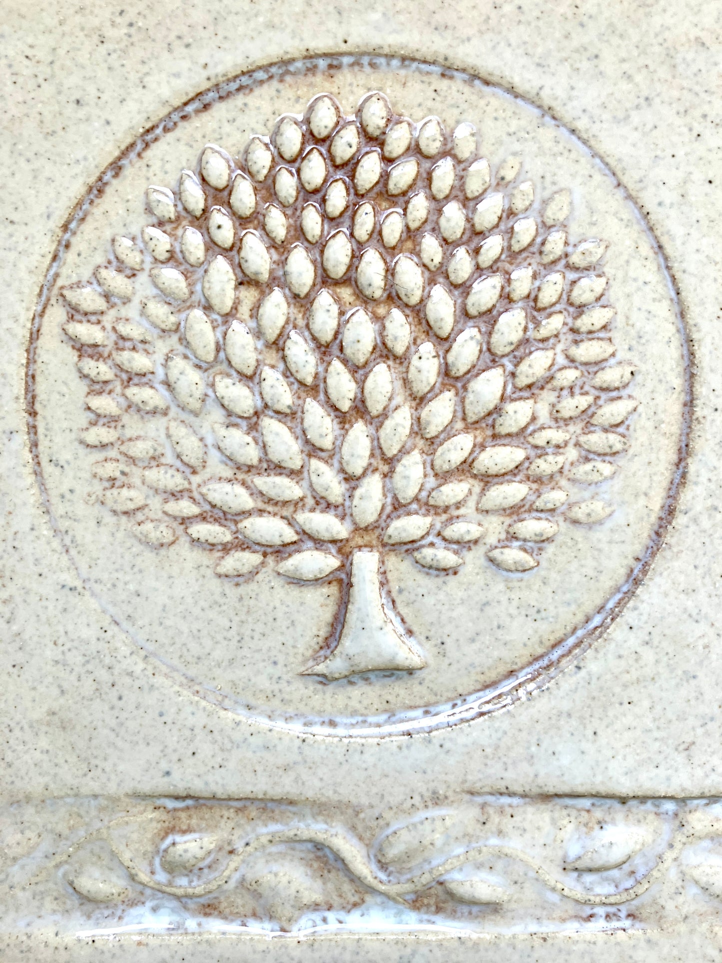 Apple Tree Handmade Tile Backsplash