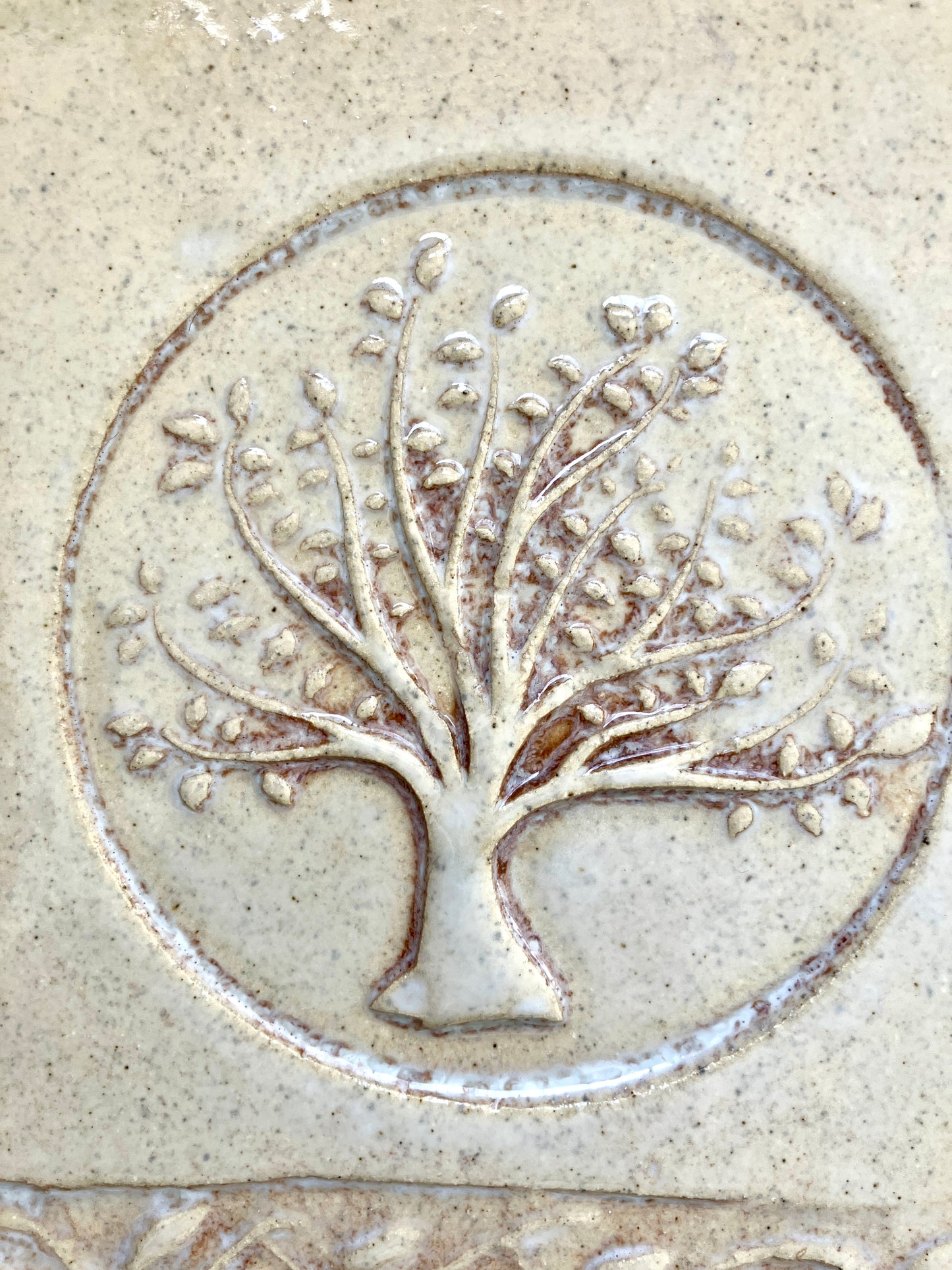 Apple Tree Handmade Tile Backsplash