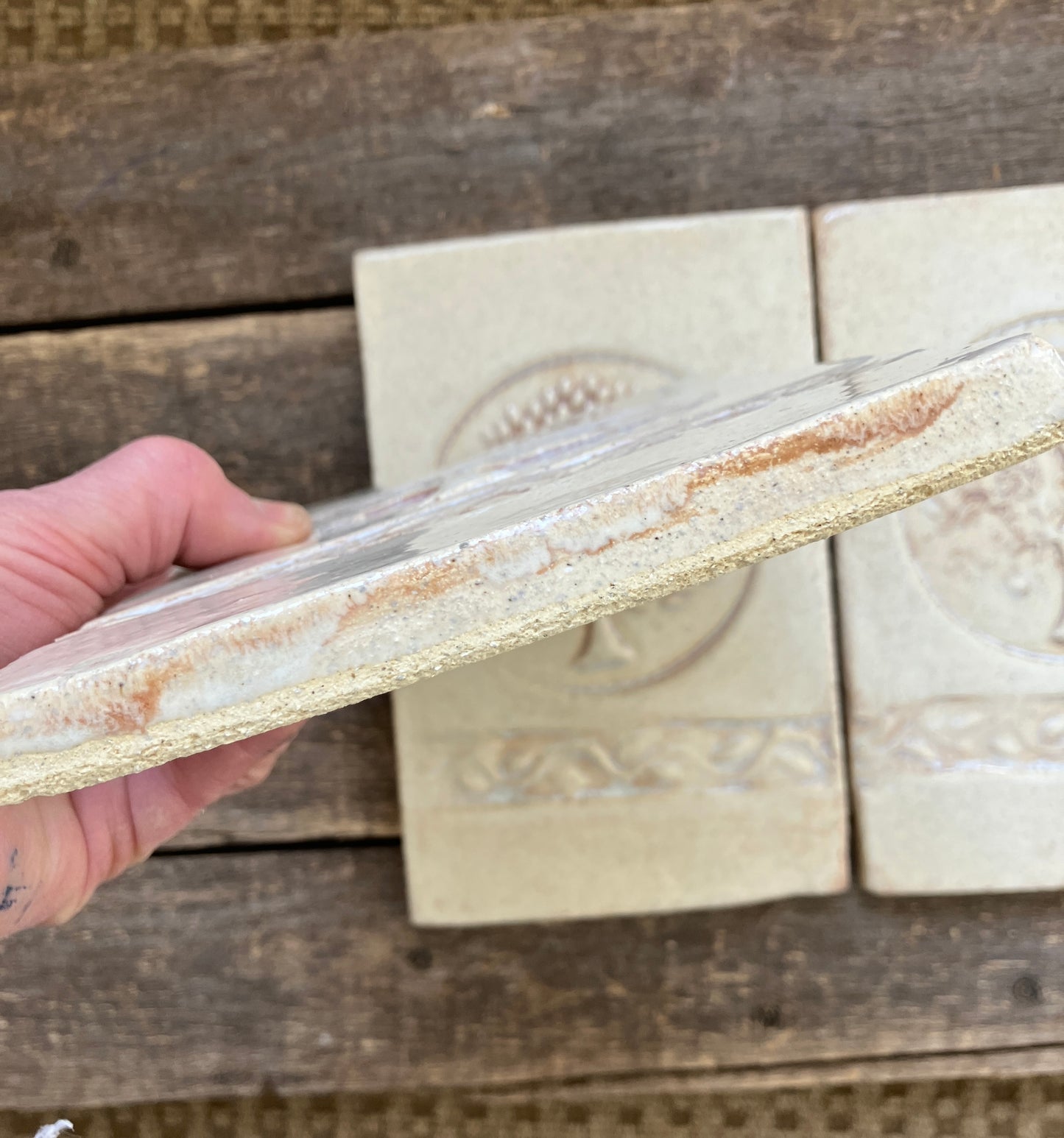 Apple Tree Handmade Tile Backsplash