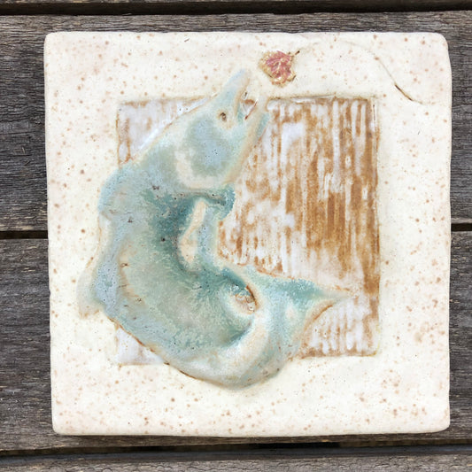 6"x6" Salmon and Fly